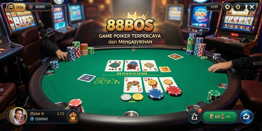 Gameplay poker seru dan menantang di 88BOS.