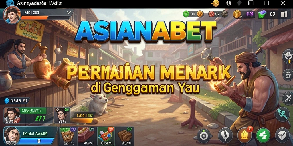 Tampilan gameplay dengan elemen simulasi yang menarik dan interaktif.