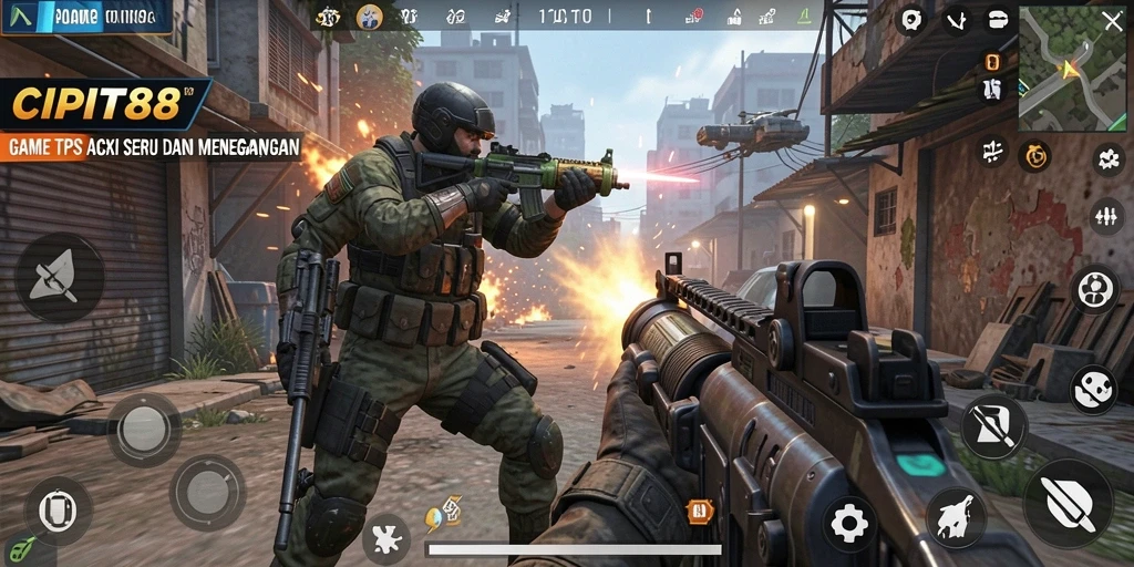 Tangkapan layar gameplay menegangkan dalam CIPIT88.