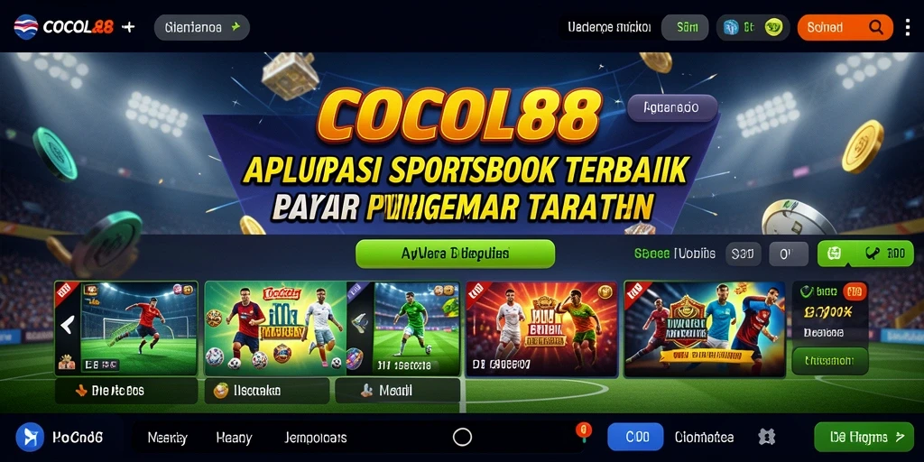 Tampilan utama COCOL88 menampilkan variasi taruhan sportsbook yang menarik.