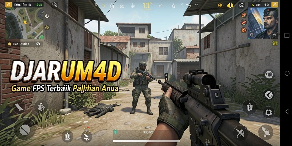 Screenshot gameplay DJARUM4D dengan aksi tembak-menembak yang mendebarkan.