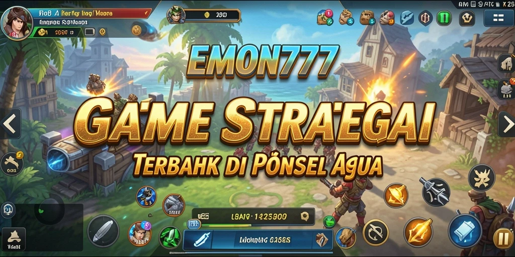 Screenshot gameplay EMON777 dengan aksi pertempuran yang mendebarkan.