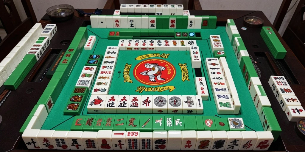Screenshot gameplay EVIP3 menampilkan suasana seru permainan Mahjong.