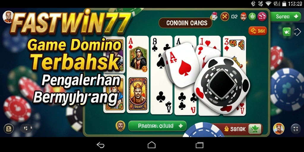 Tampilan gameplay menarik di FASTWIN77 yang menampilkan keseruan bermain Domino.