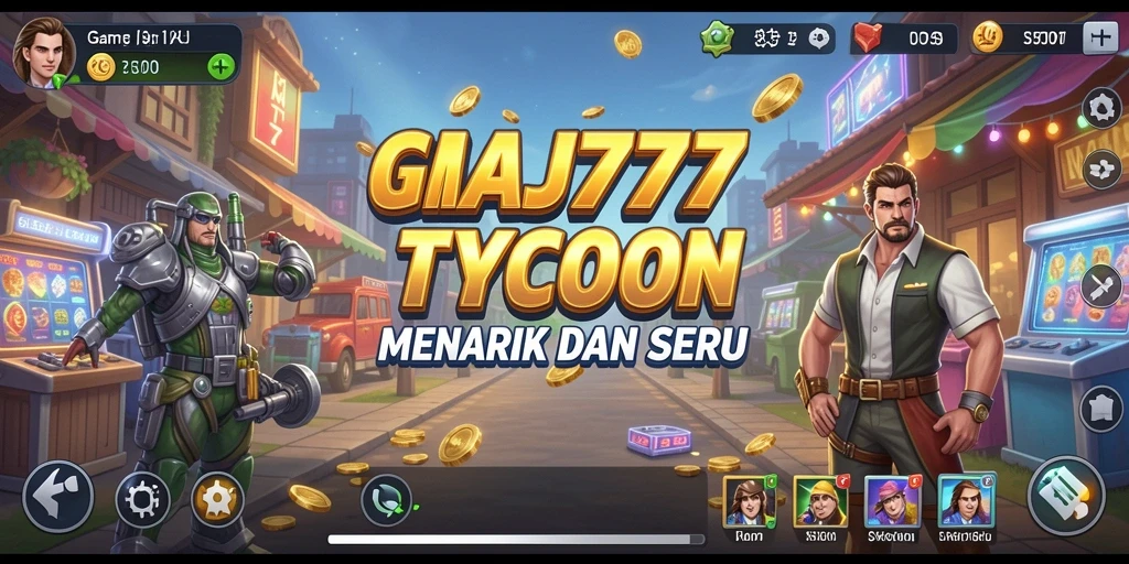 Screenshot gameplay MAJ777 menampilkan pengalaman simulasi manajemen bisnis yang seru.