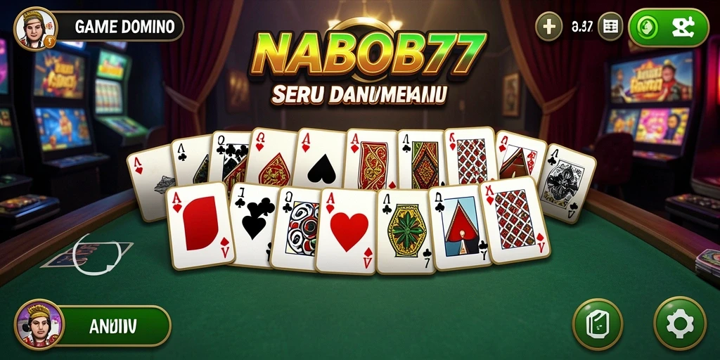 Tampilan gameplay menarik dari NABOB77 saat bermain Domino.