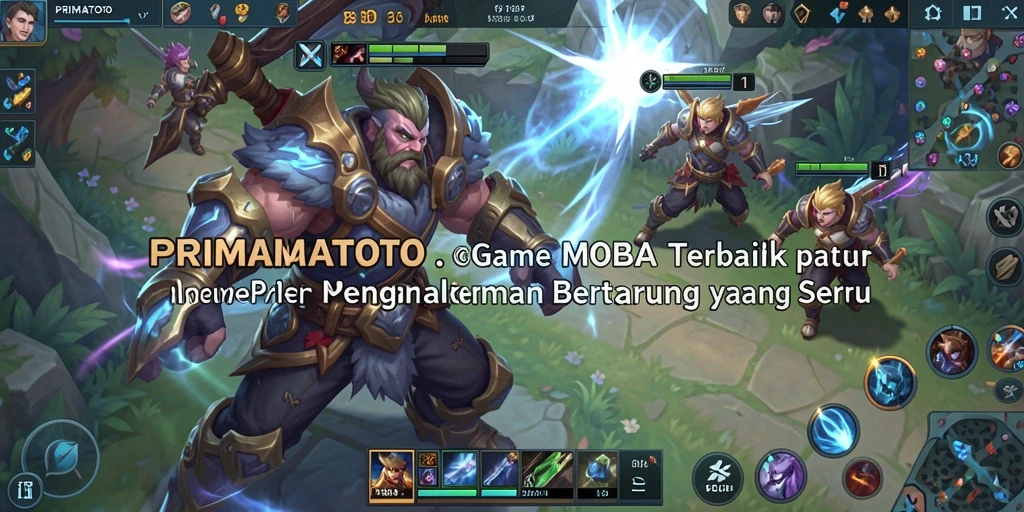Tampilan menarik dari gameplay MOBA PRIMATOTO yang mendebarkan.
