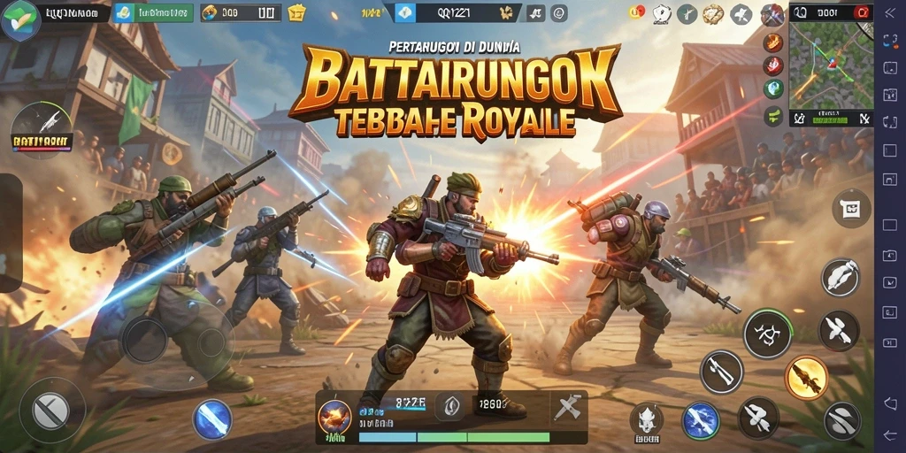 Tampilan seru dari pertempuran di QQ1221 dengan pemain berjuang di battlefield.