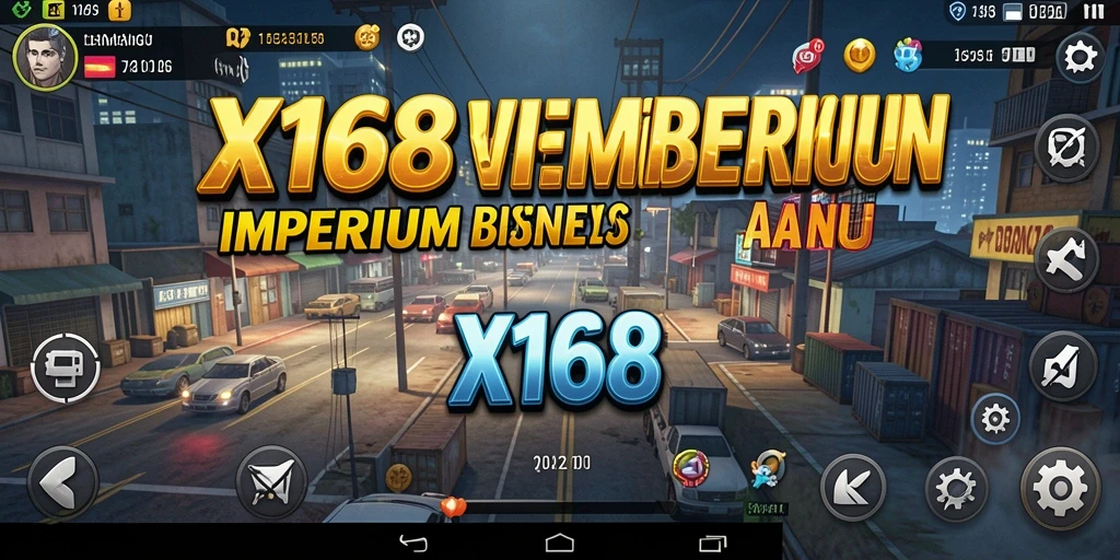 Tampilan gameplay X168 menampilkan pengelolaan bisnis yang menarik.